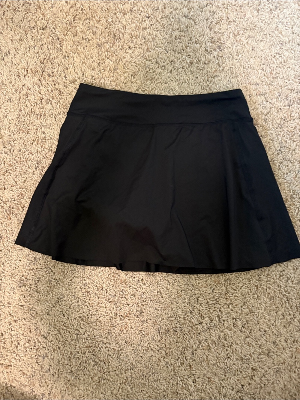 MTA Sport Black Circle Skater Skirt